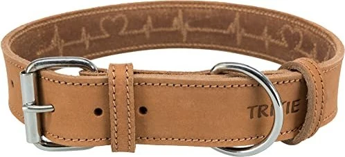 Trixie Rustic Fettleder-Halsband