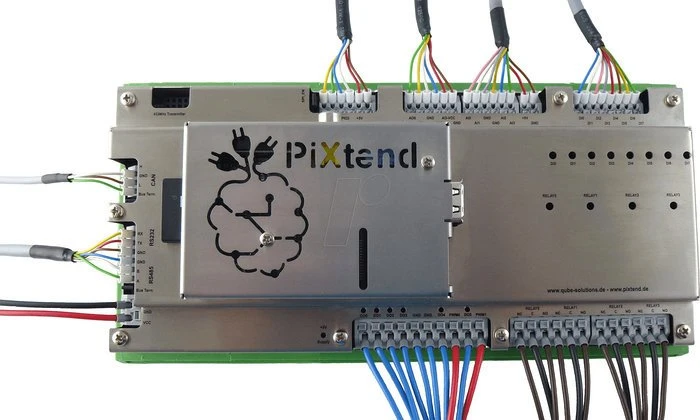 PiXtend Metallabdeckung V1.2 für Raspberry Pi 1 B+/2/3, PiXtend SPS-Shield V1.2, metallisch-grau