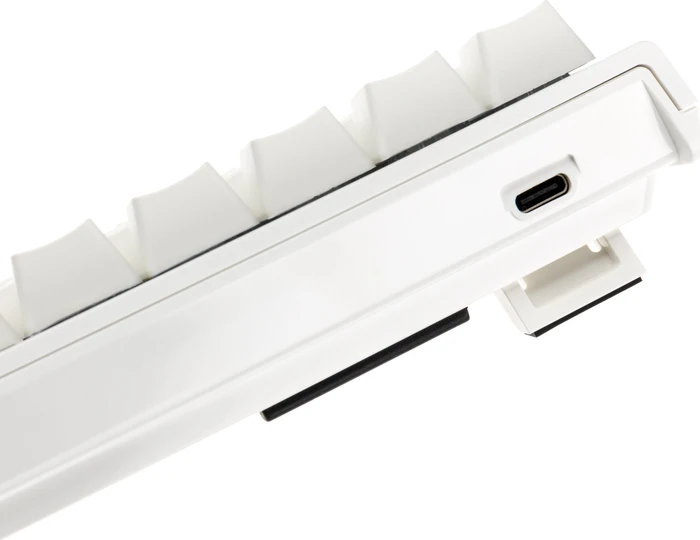 Ducky One 2 Pro Mini, PBT, weiß, LEDs RGB, MX RGB BLUE, USB, DE