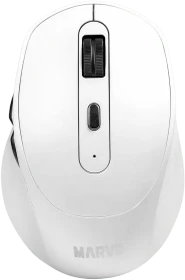 Marvo Office WM106W Silent Wireless Mouse, weiß, USB/Bluetooth