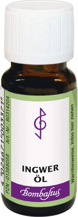 Bombastus Ingweröl ätherisches Duftöl, 10ml