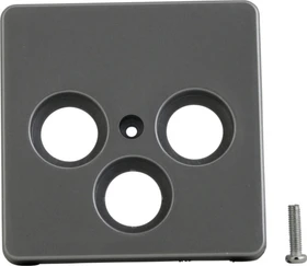 uniTEC MONTREAL Serie 503 Abdeckung für SAT-Antennendose, silber