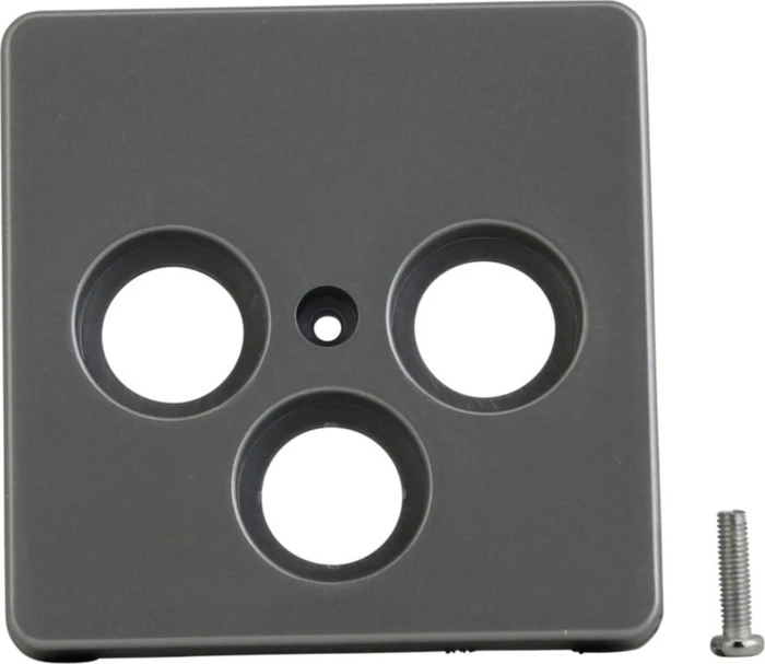 uniTEC MONTREAL Serie 503 Abdeckung für SAT-Antennendose, silber