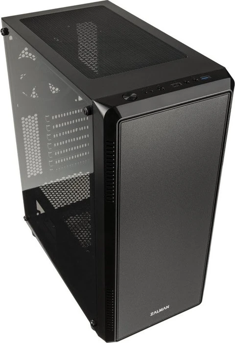 Zalman S4, schwarz, Acrylfenster