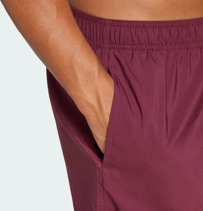 adidas Solid CLX Classic-Length Badeshorts maroon/black (Herren)