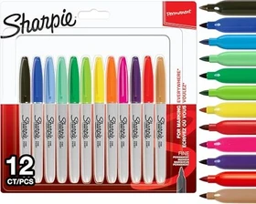 Sharpie Fine Point Permanentmarker sortiert, 12er-Set