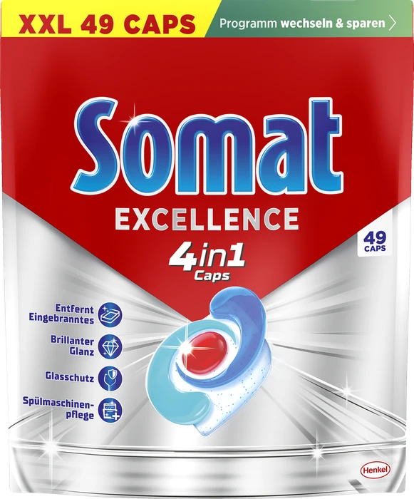 Somat Excellence 4in1 Geschirrspültabs, 49 Stück