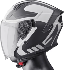 GMS-Moto Vectus matt schwarz/weiß