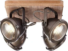 Brilliant Carmen Wood Spot 4-flammig bruned steel