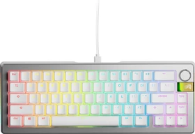 Glorious GMMK 3 Pro HE 65% Pre-built Gaming Keyboard, silber, LEDs RGB, Glorious Fox HE, USB, US (GLO-KB-GMMK3-PRO-65-PB-HE-W-SIL-US)