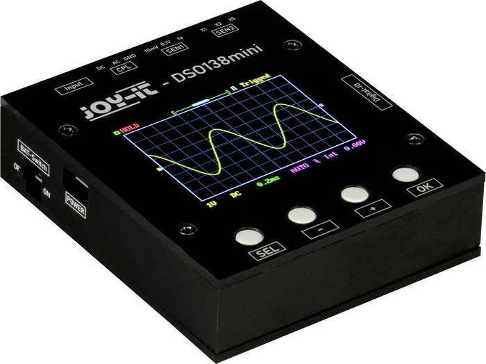 Joy-iT Digitales Speicher-Oszilloskop DSO138mini mit 2.4" Display