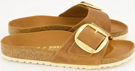 Birkenstock Madrid Big Buckle Naturleder Geölt cognac (Damen)