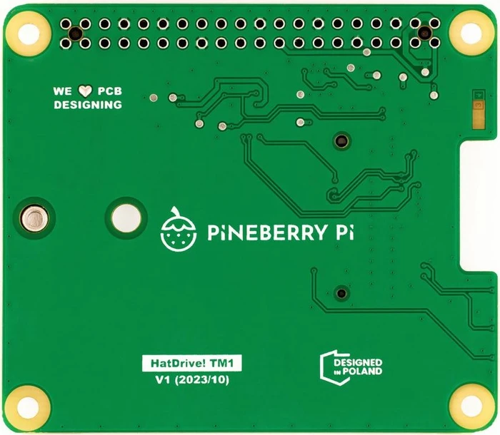 Pineberry Pi HatDrive! Top, M.2 M-Key 2230/2242 NVMe Slot für Raspberry Pi 5