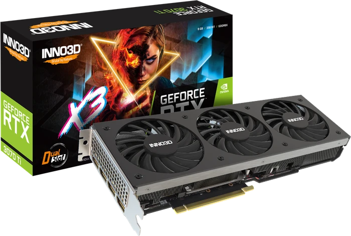 INNO3D GeForce RTX 3070 Ti X3, 8GB GDDR6X, HDMI, 3x DP