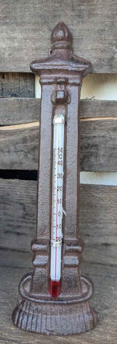 Esschert Kanne/Pumpe/Brunnen Thermometer, analog, 3 Stück