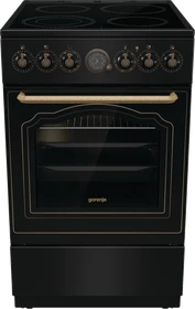 Gorenje GECS5B70CLB Elektroherd mit Glaskeramik-Kochfeld