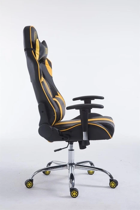 CLP Racing Limit V2 Kunstleder Gamingstuhl, schwarz/gelb
