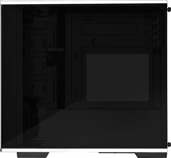 SilverStone Lucid LD01, schwarz/weiß, Glasfenster