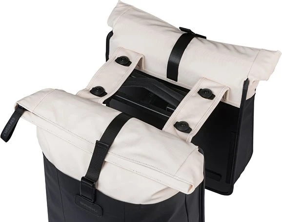 Basil Vive Doppeltasche MIK Gepäcktasche off white/black
