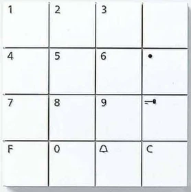 Siedle COM 611-02 DG Codeschloss-Modul, Dunkelgrau-Glimmer