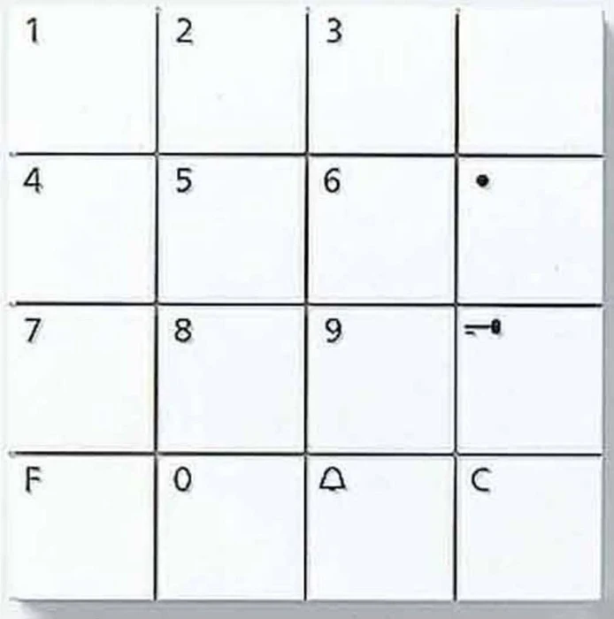 Siedle COM 611-02 DG Codeschloss-Modul, Dunkelgrau-Glimmer