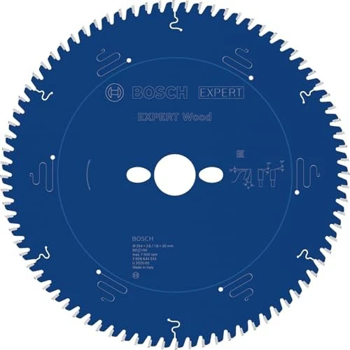 Bosch Professional Expert for Wood Kreissägeblatt 80Z, 254x1.8x30mm, 1 Stück
