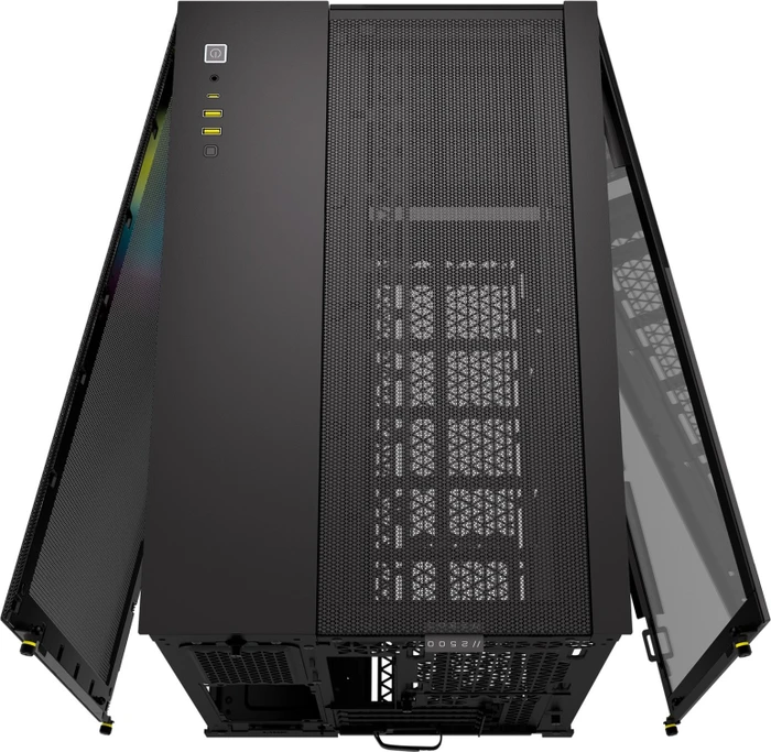 Corsair 2500X RGB, schwarz, Glasfenster