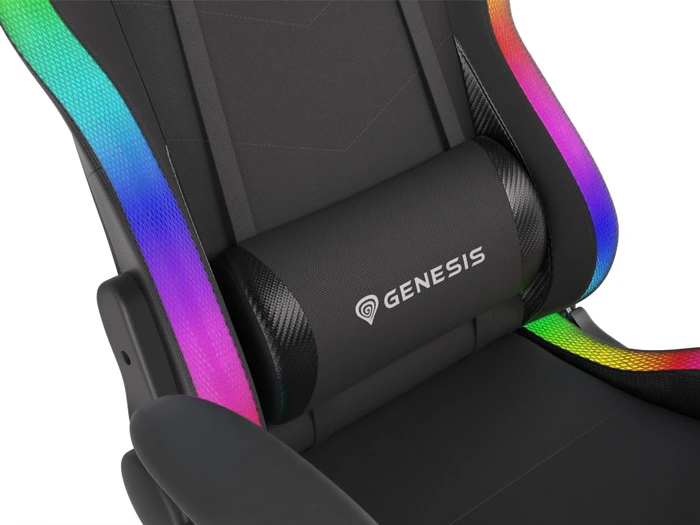 Genesis Trit 500 RGB Gamingstuhl, schwarz