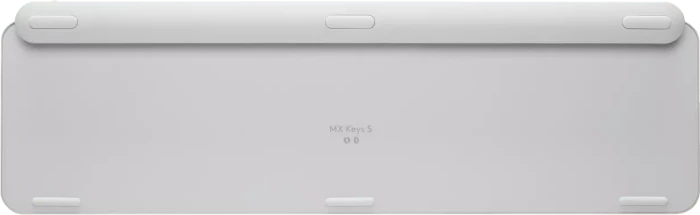 Logitech MX Keys S, Pale Gray, weiß/grau, LEDs weiß, Logi Bolt, USB/Bluetooth, DE