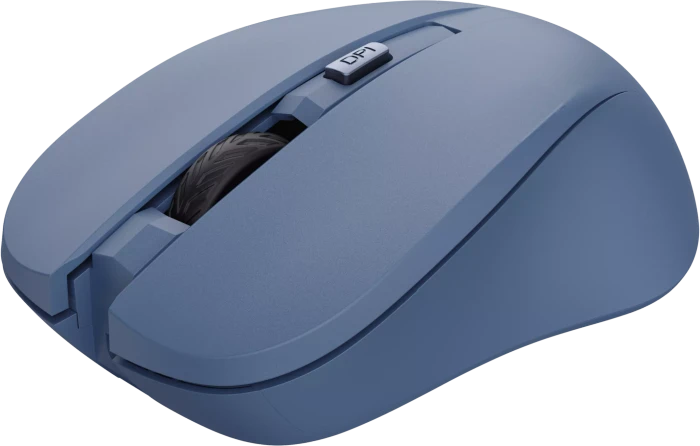 Trust Mydo Silent Wireless Mouse blau, ECO zertifiziert, USB