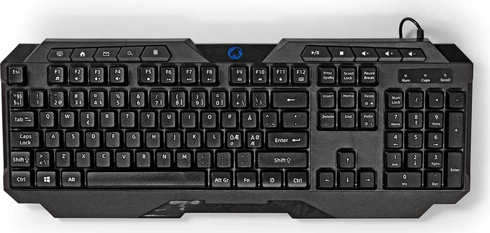 Nedis Gaming Tastatur, LEDs RGB, schwarz, USB, ND
