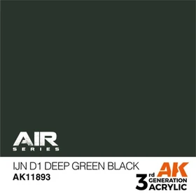 AK-Interactive 3rd Gen Acrylic Colors Air Series IJN d1 deep green black, 17ml