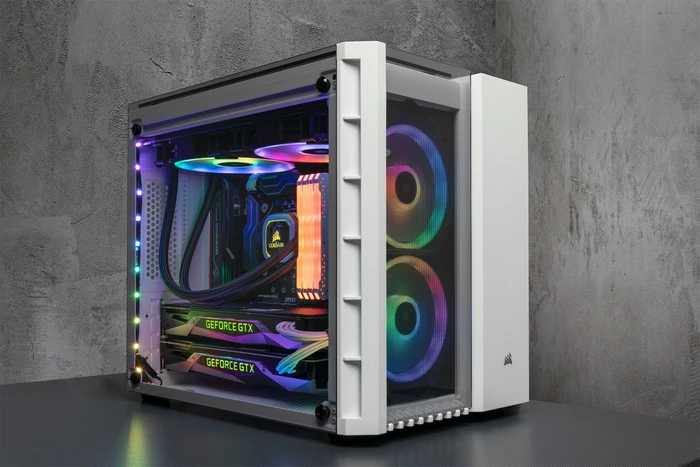 Corsair Crystal Series 280X RGB, weiß, Glasfenster