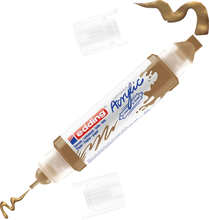 edding 5400 Acrylmarker 3D Double Liner gold
