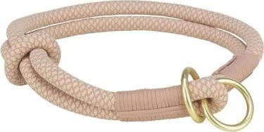 Trixie Soft Rope Zug-Stopp-Halsband, XS, Rosa/Hellrosa