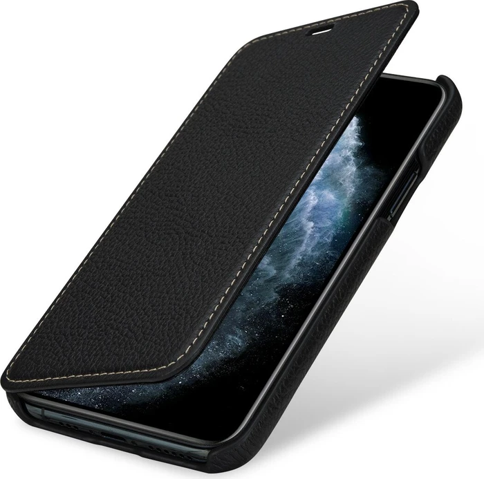Stilgut Book Type Leather Case für Apple iPhone 11 Pro schwarz