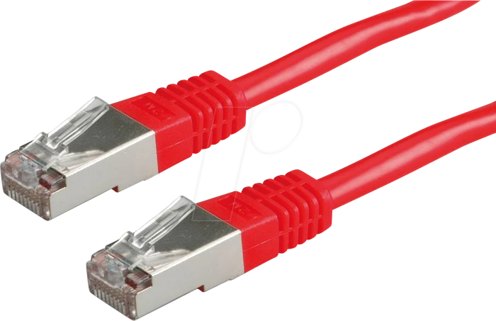 Roline / Secomp Patchkabel, Cat5e, SF/UTP, RJ-45/RJ-45, 2m, rot