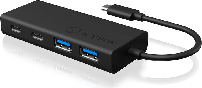 RaidSonic Icy Box IB-HUB1426-CPD USB-Hub, 2x USB-C 3.0, 2x USB-A 3.0, USB-C 3.0 [Stecker]