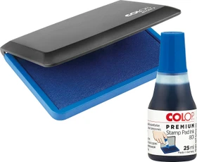 COLOP Kombibox Stempelkissen Set Micro 2 + Stempelfarbe 801, schwarz