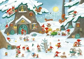 Coppenrath Sticker-Adventskalender - Im Wichtel-Wimmelwald 2026