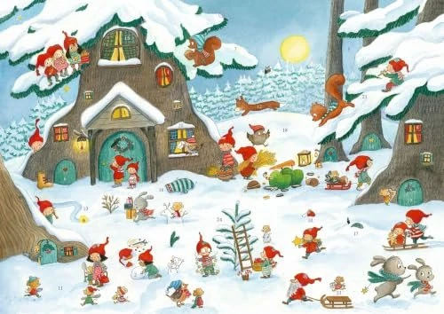 Coppenrath Sticker-Adventskalender - Im Wichtel-Wimmelwald 2026