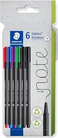 Staedtler triplus fineliner 334 0.3mm sortiert, 6er-Set
