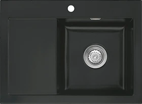 systemceram Mera 70 Einbau Becken rechts nigra