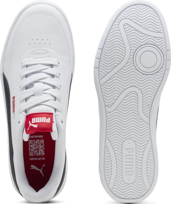 Puma Court Classic puma white/new navy/for all time red (Junior)