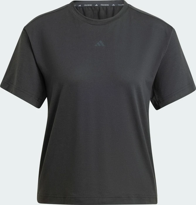 adidas Power Back-Cutout 3-Streifen Funktionsshirt kurzarm schwarz (Damen)