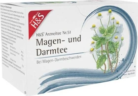 H&S Nr.51 Magen- und Darmtee Arzneitee Beutel, 20 Stück