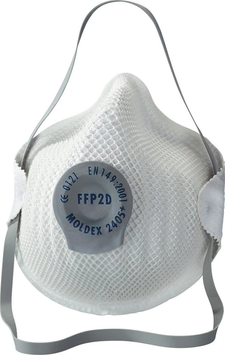 Moldex Klassiker FFP2 NR D mit Klimaventil Atemschutzmaske, 20 Stück