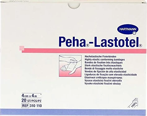 Hartmann Peha-Lastotel Fixierbinde, 4cm x 4m, 20 Stück