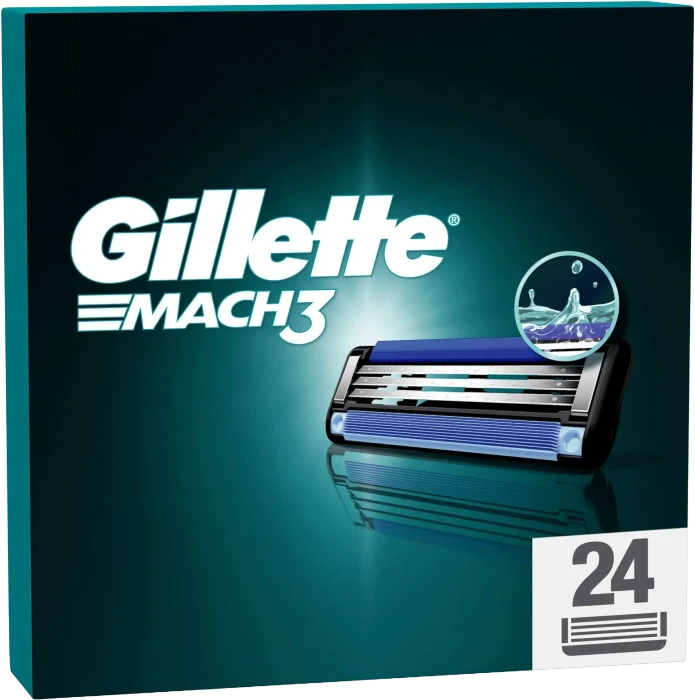 Gillette Mach3 Rasierklinge, 24 Stück