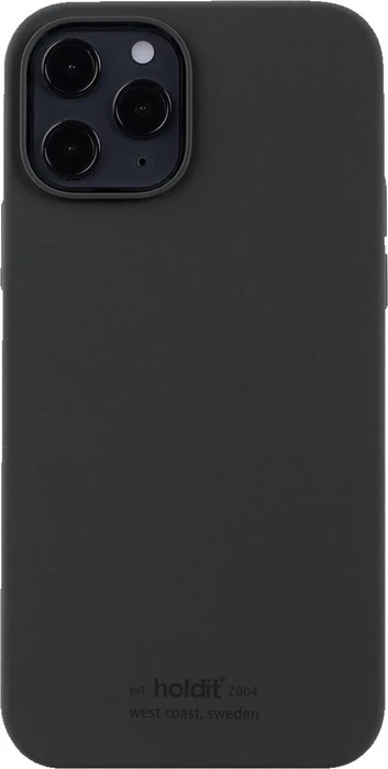 Holdit Silicone Case für Apple iPhone 12/12 Pro schwarz